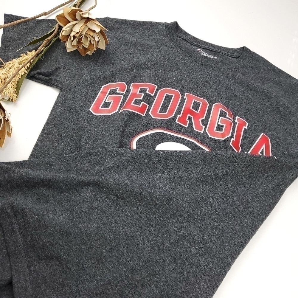 New Champion Grey Georgia Bulldog College Tee S - Picture 9 of 10